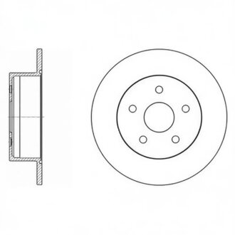 Диск гальмівний TOYOTA CAMRI 2.4WT-i 3.0 V6 задн. (SANGSIN) Hi-Q (SANGSIN) SD4016