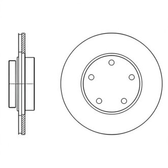 Диск гальмівний TOYOTA AURIS передн. (SANGSIN) Hi-Q (SANGSIN) SD4078