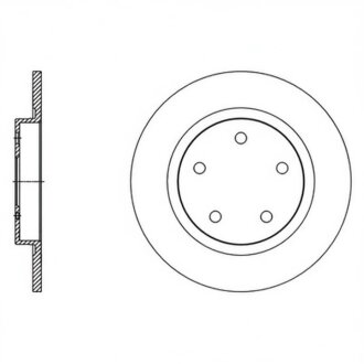 Диск гальмівний TOYOTA AVENSIS 09 - задн. (SANGSIN) Hi-Q (SANGSIN) SD4084