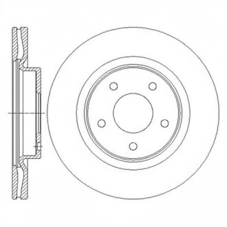 Тормозной диск Hi-Q (SANGSIN) SD4223