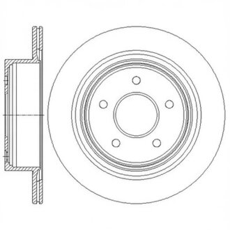 Диск гальмівний ЗАДН NISSAN QASHQAI 1.6-2.0DCI 07-,X-TRAIL 2.0-2.5 01-;RENAULT KOLEOS 2.0DCI 2.5 08- -ua Hi-Q (SANGSIN) SD4241