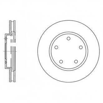 Диск тормозной передний MITSUBISHI LANCER SALOON (CY/Z_A) (03/07--) F / MITSUBISHI LANCER SPORTBACK (CX_ Hi-Q (SANGSIN) SD4312
