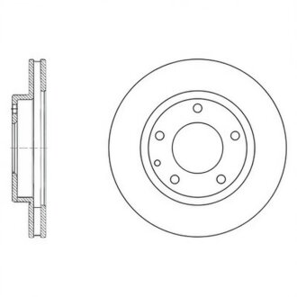 Диск гальмівний ПЕРЕДН MAZDA 626 08/91-10/02 626 HATCHBACK 05/97-10/02 626 HATCHBACK 08/91-04/97 PREMAC -ua Hi-Q (SANGSIN) SD4405
