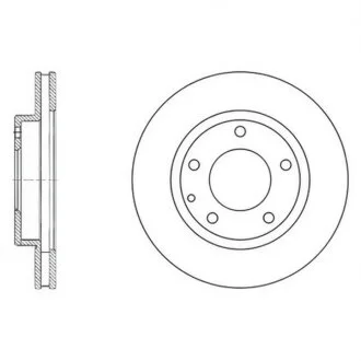 Диск гальмівний ПЕРЕДН MAZDA 626 08/91-10/02 626 HATCHBACK 05/97-10/02 626 HATCHBACK 08/91-04/97 PREMAC -ua Hi-Q (SANGSIN) SD4405