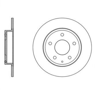 ДИСК тормозной задней MAZDA 3 SKYACTIV-D 150 2.2 2013- Hi-Q (SANGSIN) SD4422