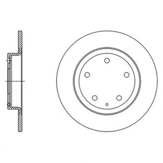 Диск гальмівний Hi-Q (SANGSIN) SD4423