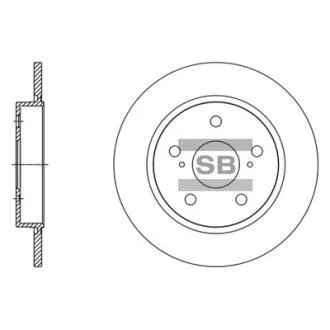 Диск гальмівний Hi-Q (SANGSIN) SD4615