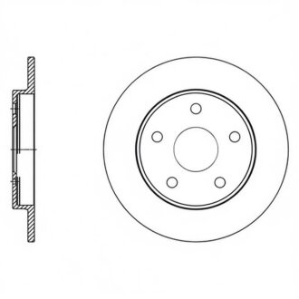 Диск гальмівний ЗАДН TOYOTA AURIS,COROLLA 1.4I,1.6I 16V 07.01-,07.03- -ua Hi-Q (SANGSIN) SD4616