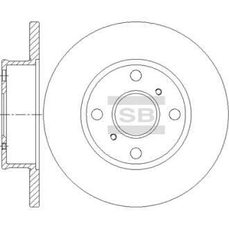 Диск тормозной Hi-Q (SANGSIN) SD4677