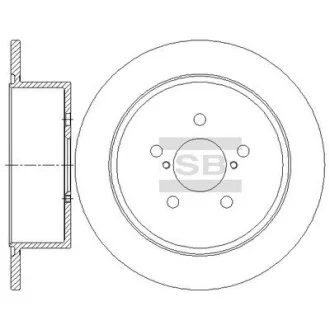 Гальмівний диск Hi-Q (SANGSIN) SD4705