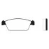 Колодка гальм. DAEWOO TICO 0.8 передн. (вир-во SangSin) Hi-Q (SANGSIN) SP1050 (фото 1)