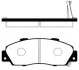 Колодка гальм. диск. HONDA ACCORD, CRV, HR-V передн. (вир-во SANGSIN) Hi-Q (SANGSIN) SP1076-F (фото 1)