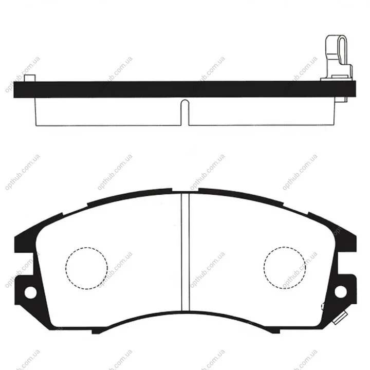 Колодки тормозные дисковые SUBARU IMPREZA,LEGACY 1.6I-2.2I 16V 94.09-,96.12- Hi-Q (SANGSIN) SP1120 (фото 1)