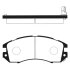 Колодки тормозные дисковые SUBARU IMPREZA,LEGACY 1.6I-2.2I 16V 94.09-,96.12- Hi-Q (SANGSIN) SP1120 (фото 1)