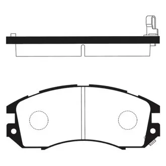 Колодки тормозные дисковые SUBARU IMPREZA,LEGACY 1.6I-2.2I 16V 94.09-,96.12- Hi-Q (SANGSIN) SP1120