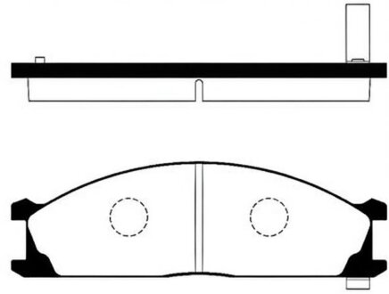 Колодки гальмівні дискові ПЕРЕДН NISSAN TERRANO URVAN 2,0 2,4 2,5 97- -ua Hi-Q (SANGSIN) SP1140