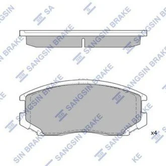 Тормозные колодки кт. Hi-Q (SANGSIN) SP1142A