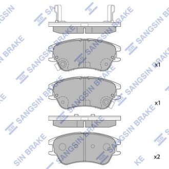 Колодки гальмівні передні Hyundai Atos (-03) HI-Q Hi-Q (SANGSIN) SP1149