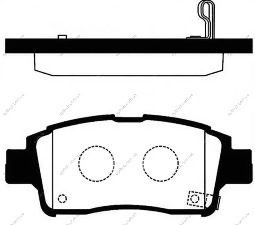 Колодка гальм. диск. TOYOTA YARIS 1.0 16V, 1.3 16V 99-03 передн. (вир-во SANGSIN) Hi-Q (SANGSIN) SP1230 (фото 1)