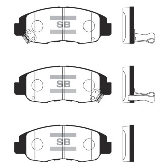 Колодки гальмівні дискові ПЕРЕДН HONDA CIVIC КУПЕ 1.6 94-00 Hi-Q (SANGSIN) SP1231