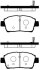 Колодка гальм. диск. TOYOTA YARIS передн. (SANGSIN) Hi-Q (SANGSIN) SP1232 (фото 1)