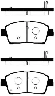 Колодка гальм. диск. TOYOTA YARIS передн. (вир-во SANGSIN) Hi-Q (SANGSIN) SP1232