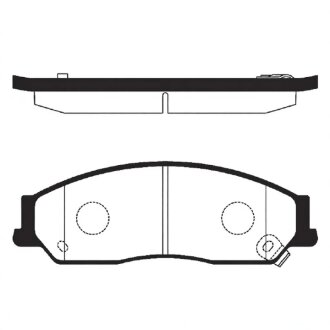 Колодки тормозные дисковые Hi-Q (SANGSIN) SP1235