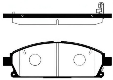 Колодка гальм. диск. NISSAN X-TRAIL 01-07 передн. (SANGSIN) C.I.U Hi-Q (SANGSIN) SP1365
