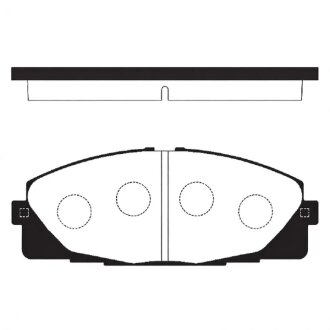 Колодки гальмівні дискові Hi-Q (SANGSIN) SP1376