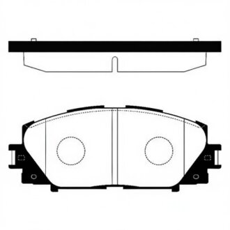 Колодки гальмівні дискові (комплект 4 шт) Hi-Q (SANGSIN) SP1377A