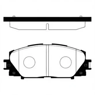 Колодки гальмівні дискові (комплект 4 шт) Hi-Q (SANGSIN) SP1377A