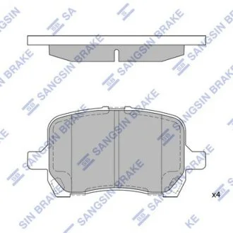 Колодки гальмівні передні Chevrolet Malibu (-08), Cobalt (-08) HI-Q Hi-Q (SANGSIN) SP1444