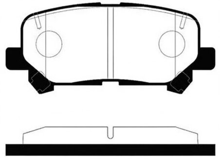 Колодки гальмівні дискові ЗАДН HONDA PILOT 3.5 4WD 2011- -ua Hi-Q (SANGSIN) SP1461A