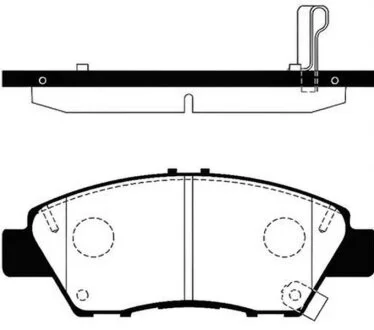 Колодки гальмівні дискові ПЕРЕДН HONDA JAZZ III 1.2,1.4I,1.5I 08-,INSIGHT 1.3HYBRID 09-,CR-Z 1.5HYBRID -ua Hi-Q (SANGSIN) SP1463
