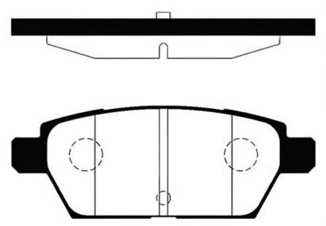 Колодки тормозные дисковые задние MAZDA ATENZA,6 /WGN +18 INCH 05- Hi-Q (SANGSIN) SP1476