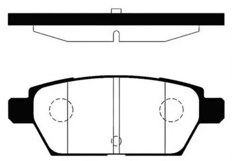 Колодки гальмівні дискові ЗАДН MAZDA ATENZA,6 /WGN +18 INCH 05- -ua Hi-Q (SANGSIN) SP1476