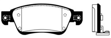 Колодки гальмівні дискові Hi-Q (SANGSIN) SP1478