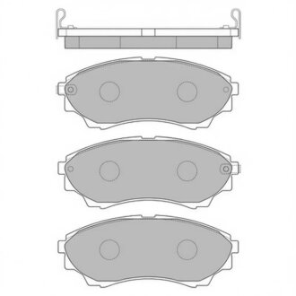Колодки гальмівні дискові ПЕРЕДН FORD RANGER 3.0TDCI 05-;MAZDA BT-50 2.5 MRZ-CD 4*4 06- -ua Hi-Q (SANGSIN) SP1479