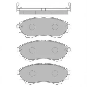Колодки тормозные дисковые передние FORD RANGER 3.0TDCI 05-;MAZDA BT-50 2.5 MRZ-CD 4*4 06- Hi-Q (SANGSIN) SP1479