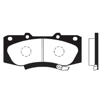 Колодки гальмівні дискові ПЕРЕДН TOYOTA HILIX III 2.5 D 4WD, 2.5 D-4D 4WD, 2.5 D 4D, 3.0 D-4D 4WD 08/05 -ua Hi-Q (SANGSIN) SP1484