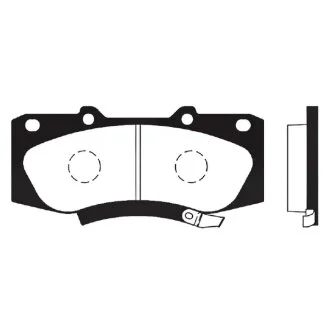 Колодки гальмівні дискові ПЕРЕДН TOYOTA HILIX III 2.5 D 4WD, 2.5 D-4D 4WD, 2.5 D 4D, 3.0 D-4D 4WD 08/05 -ua Hi-Q (SANGSIN) SP1484