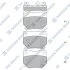 Колодки гальмівні задні Subaru Impreza (06-) HI-Q Hi-Q (SANGSIN) SP1487 (фото 1)