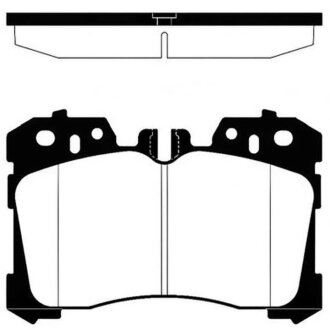 Колодки гальмівні дискові ПЕРЕДН LEXUS LS IV 460, 460 AWD, 600 H 04/06- -ua Hi-Q (SANGSIN) SP1496