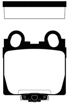 Колодки гальмівні дискові ЗАДН TOYOTA ALTEZZA 1# 98-05, MARK 11# 00-, CROWN 17# 99-, SOARER 01-, LEXUS -ua Hi-Q (SANGSIN) SP1554