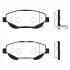 Колодки гальмівні дискові ПЕРЕДН TOYOTA AVENSIS/AVENSIS SW 2.2 D 4D 11/08-,VERSO 2.2 D 4D 02/09- -ua Hi-Q (SANGSIN) SP1579 (фото 1)