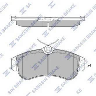 Тормозные колодки кт. Hi-Q (SANGSIN) SP1581