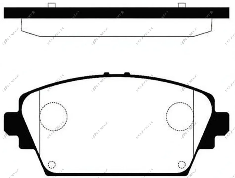 Колодки гальмівні дискові ПЕРЕДН NISSAN ALMERA TINO 1.8 16V, 2.0I 16V, 2.2DITD 04.00- -ua Hi-Q (SANGSIN) SP1582 (фото 1)