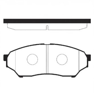 Колодки гальмівні дискові (комплект 4 шт) ПЕРЕДН MITSUBISHI PAJERO, PININ 1.8I 16V 98.06-,01.11- -ua Hi-Q (SANGSIN) SP1585
