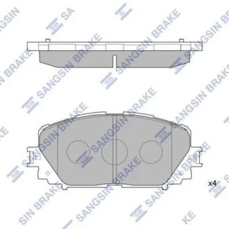 Комплект тормозных колодок. Hi-Q (SANGSIN) SP1588