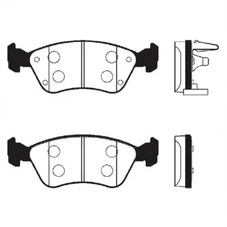 Колодки гальмівні дискові Hi-Q (SANGSIN) SP1597